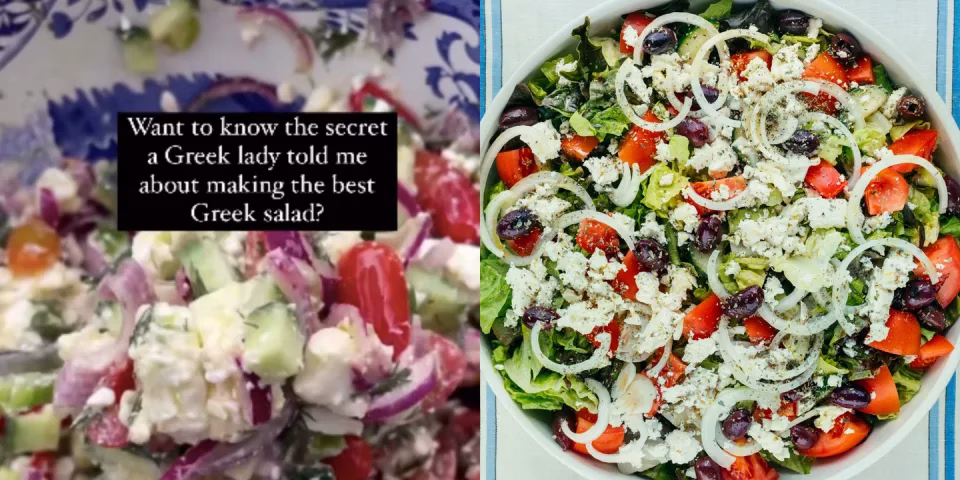 This Secret Tip Makes The Creamiest Greek Salad